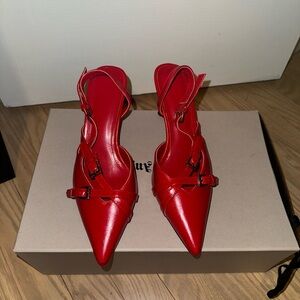 Elegant Red Women's Heels